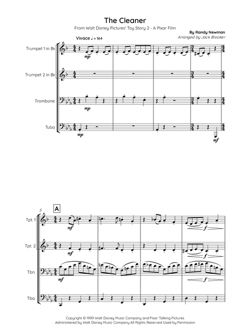 The Cleaner (Arr. Jack Brooker) - Randy Newman (Brass Ensemble)
