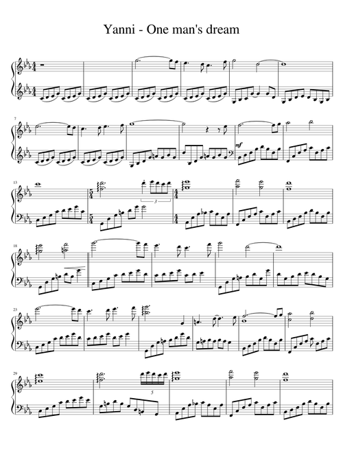 Yanni - One man's dream
