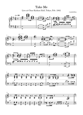 Free Take Me by Casiopea sheet music | Download PDF or print on