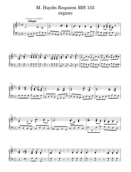 Requiem in C minor, MH 155 – Johann Michael Haydn