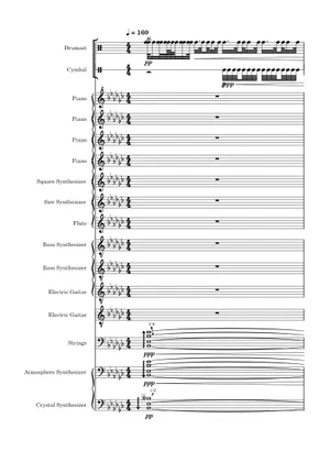 東方永夜抄】少女綺想曲 ~ Dream Battle Sheet music for Piano 東方永夜抄】少女綺想曲 ~ Dream Battle Sheet music for Piano