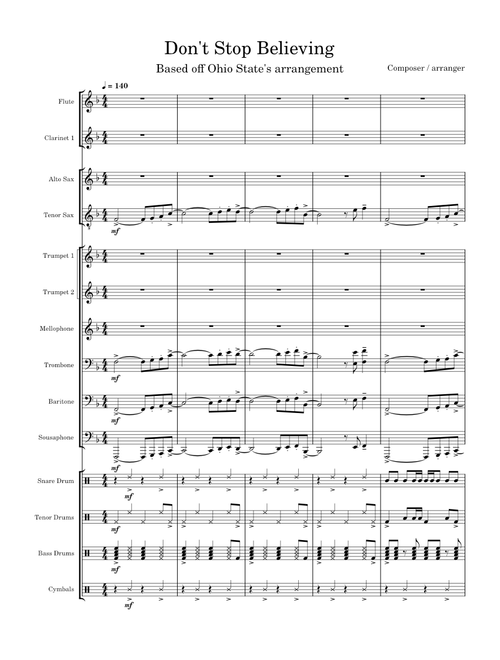 Don't Stop Believing – Journey marching band
