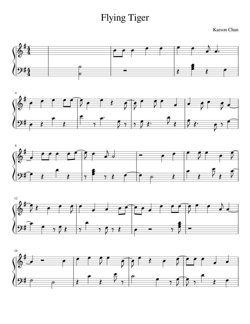Flying Tigers - Concert Band - Sheet Music | Sheet Music Plus