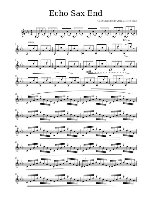 Echo Sax End  (French Horn)