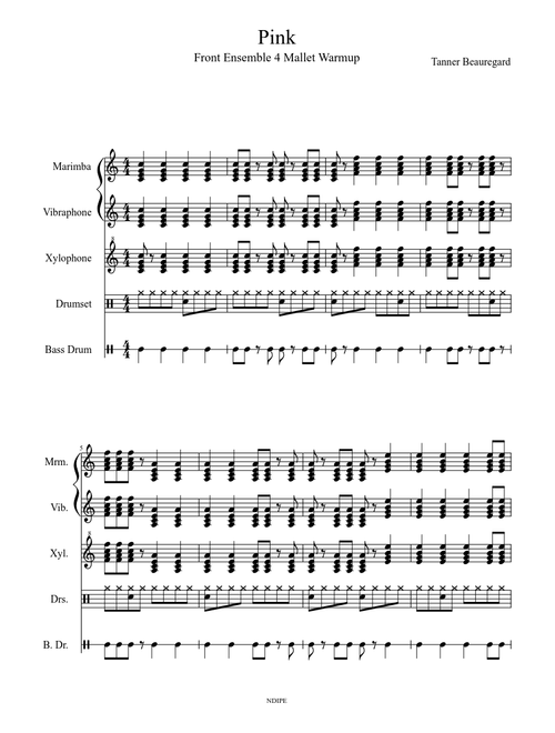 Pink (Front Ensemble Warmup)