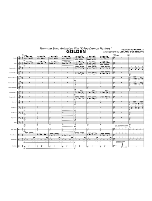 Golden (From Kpop Demon Hunters) - Marching Band