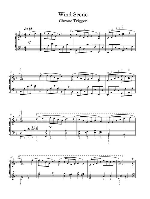 Chrono Trigger - Wind Scene  Yasunori Mitsuda Wind Scene - Chrono Trigger