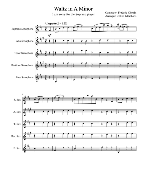 Waltz in A minor, B.150 – Frédéric Chopin