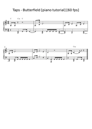 Taps Notes Taps Sheet Music for Trombone, Tuba (Brass Duet) | MuseScore.com