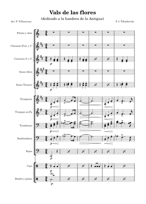 Vals de las flores - Pyotr Ilyich Tchaikovsky Sheet Music for Violin ...
