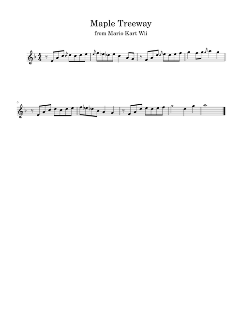 Maple Treeway – Soprano Sax Excerpt