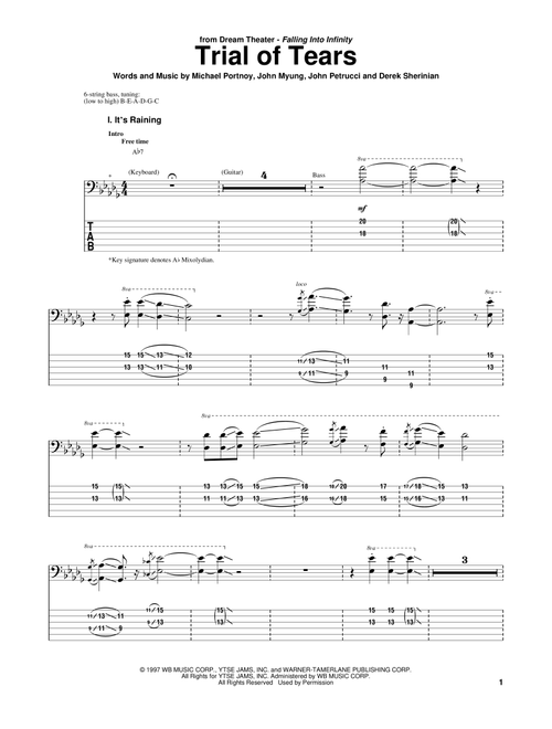 Falling Into Infinity sheet music by bernardoadc | Play