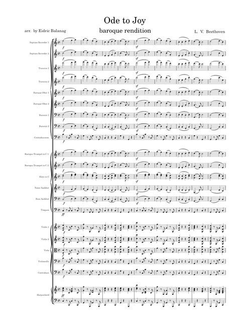Ode To Joy (Baroque Edition)