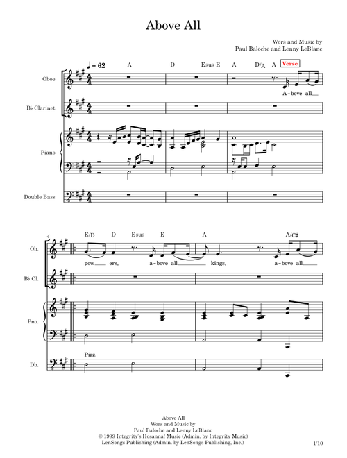 Above All-Paul Baloche and Lenny LeBlanc