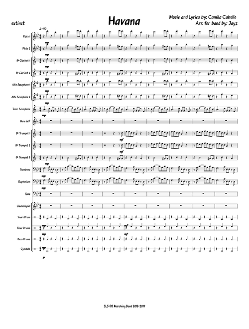 Havana for Marching Band