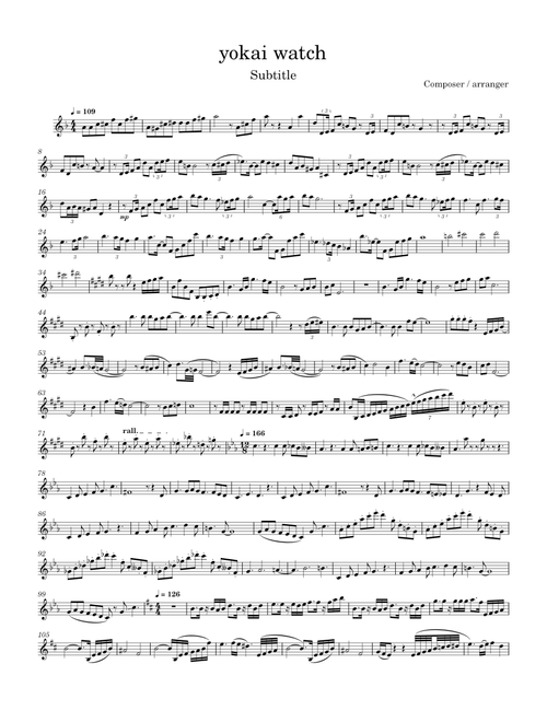 Yo Kai Watch Title Theme – Kenichiro Saigo