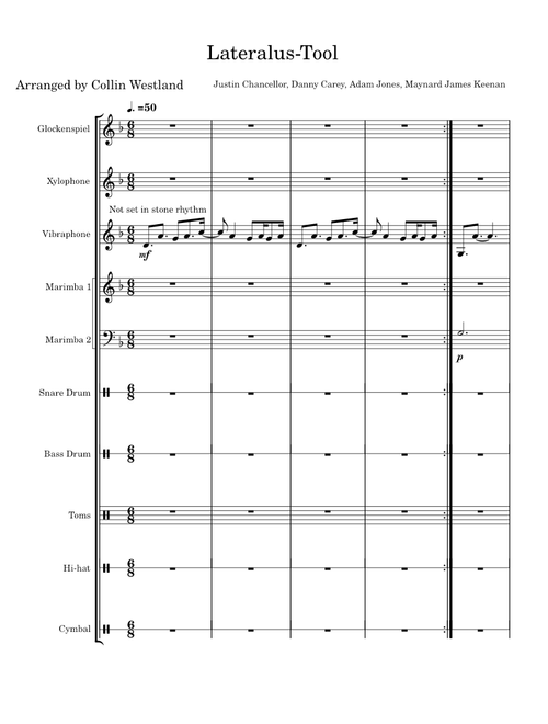 Lateralus - Tool Arr. Collin W