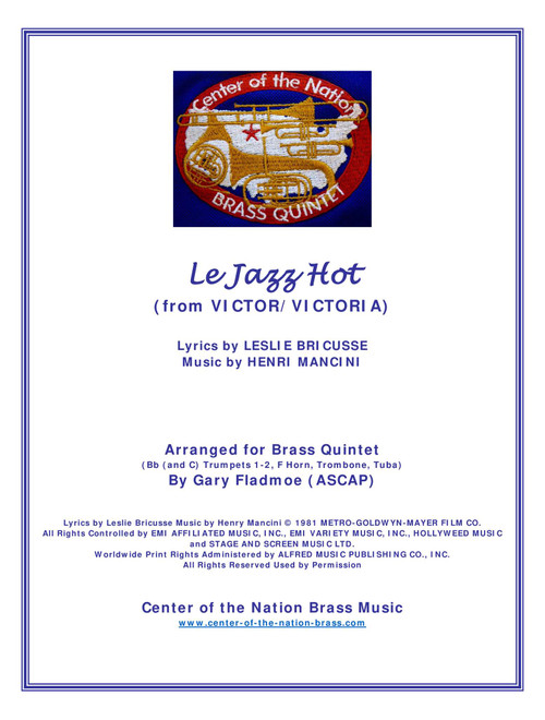 Le Jazz Hot (Arr. Gary Fladmoe (ASCAP)) - Henry Mancini (Brass Ensemble)