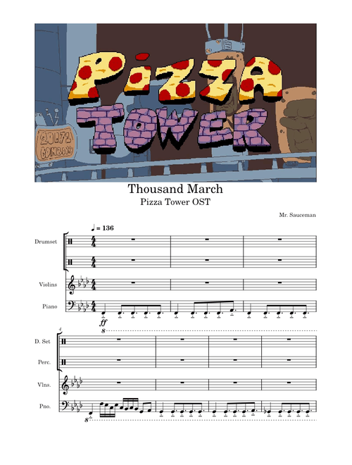 Thousand March – Mr. Sauceman | Pizza Tower OST