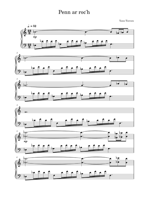 Penn ar roc'h - Yann Tiersen