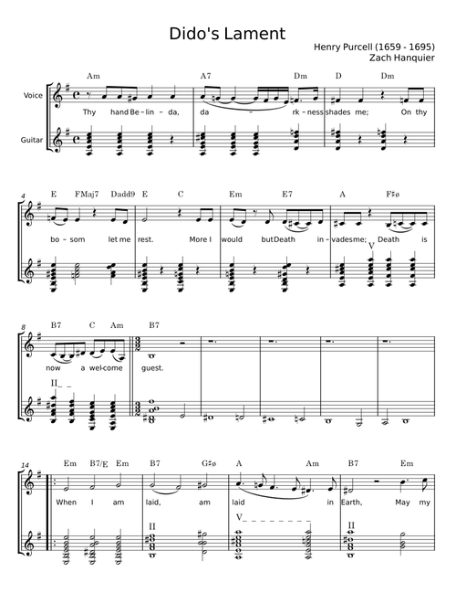 Dido's Lament - Henry Purcell