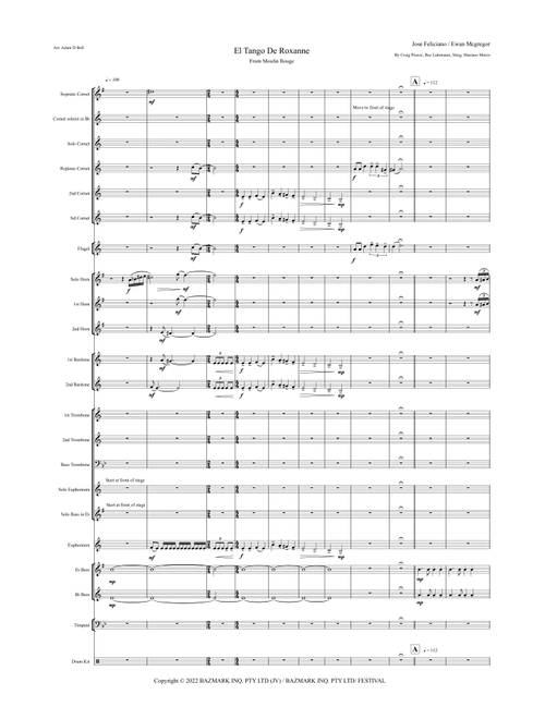 El Tango De Roxanne (Fr Moulin Rouge) (Arr. Adam D Bell) - Jose Feliciano / Ewan Mcgregor (Brass Band)