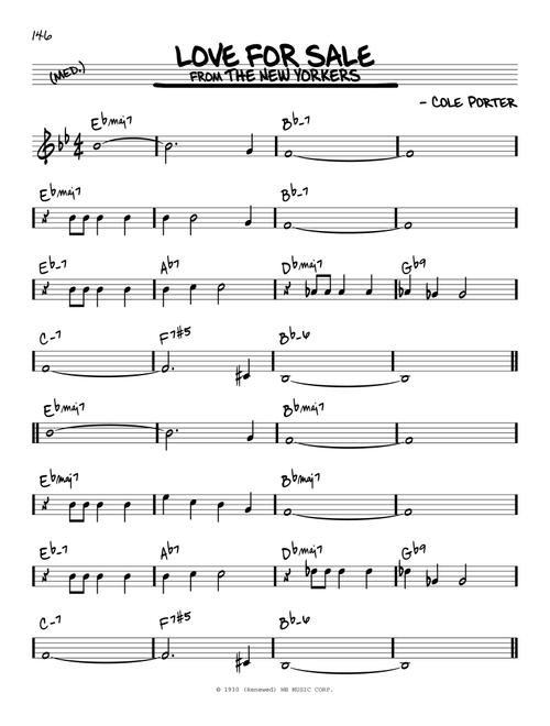 Love For Sale - Cole Porter (Real Book - Melody-Chords)