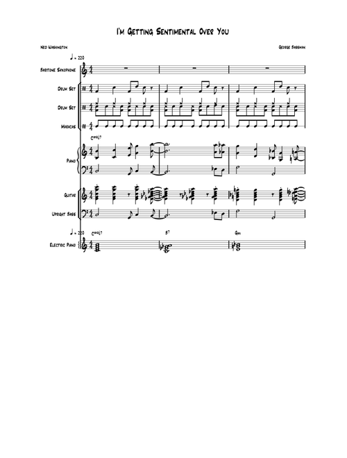 I'm Getting Sentimental Over You (Arr. John Bartlett) - George Bassman (Piano-Vocal-Guitar)