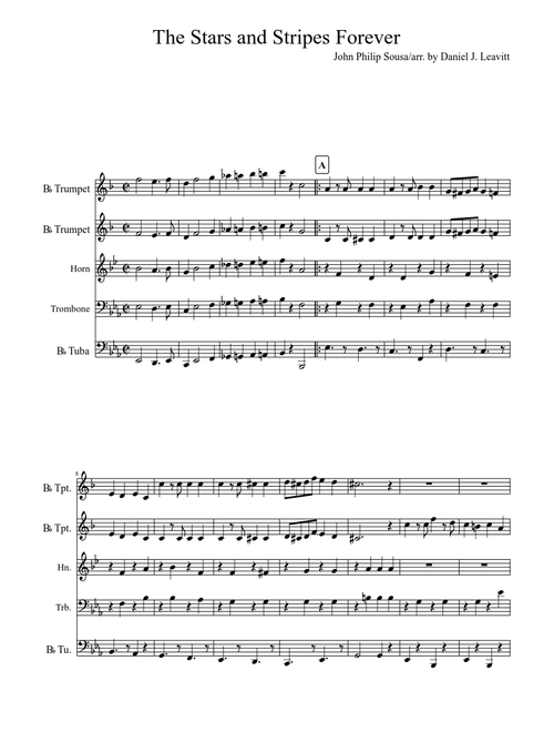 Stars and Stripes Forever Brass Quintet