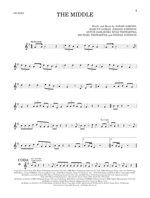 The Middle - Zedd Maren Morris & Grey (Trumpet Solo)