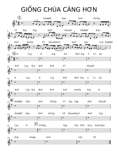 GIỐNG CHÚA CÀNG HƠN – t.m.hung