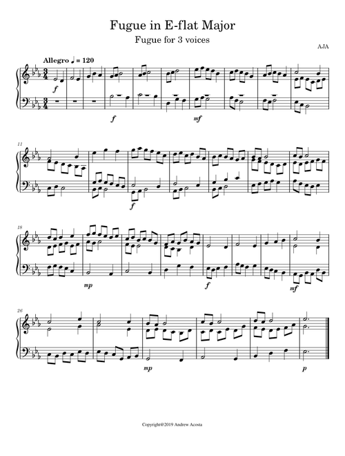 Fugue in E-flat Major