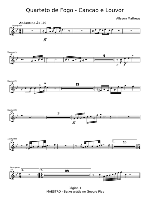 Canção e Louvor - Quarteto de Fogo