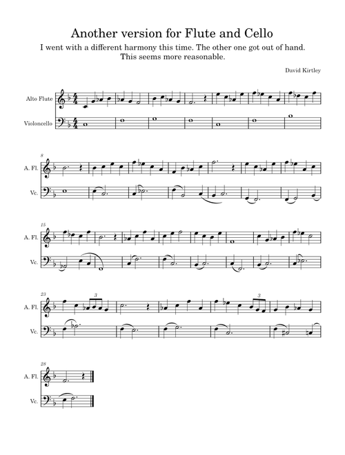 Harmony Exercise - Alternate version