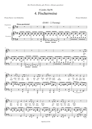 Schubert, Franz - 4 Lieder, Op.96, No. 1 - Die Sterne Sheet Schubert, Franz - 4 Lieder, Op.96, No. 1 - Die Sterne Sheet
