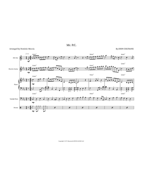 Mr. P.C. (Arr. Dominic Meccia) - John Coltrane (Jazz Ensemble)
