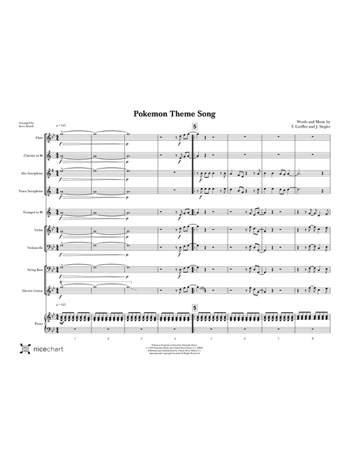 Pokemon (dance Mix) (Arr. Steve Morell) - T. Loeffler, J. Siegler (Large Ensemble)