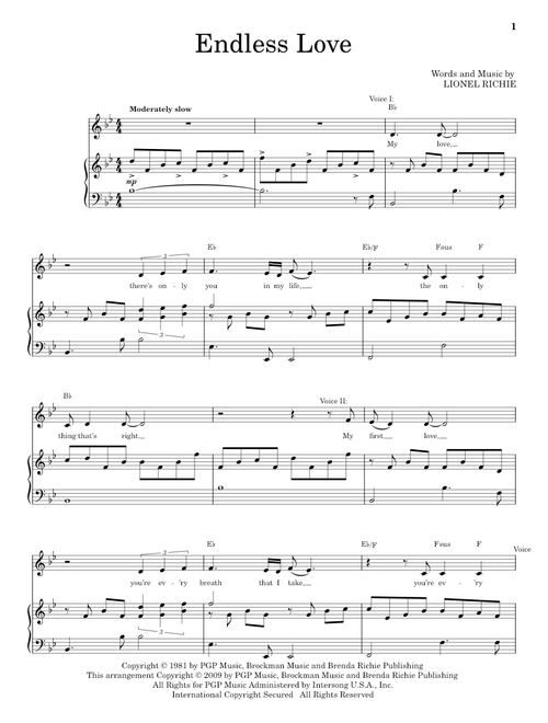 Endless Love - Diana Ross & Lionel Richie (Vocal Duet)
