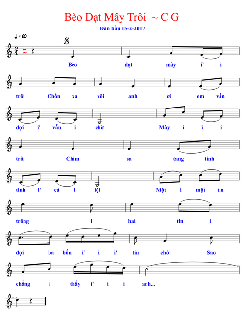 Bèo dạt mây trôi - Quan họ Bắc Ninh