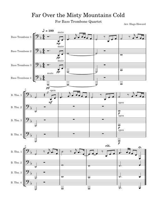 Misty Mountains Cold - Howard Shore