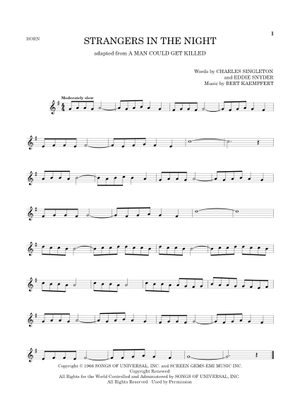 Strangers_in_the_Night_-_Frank_Sinatra Sheet Music for French horn