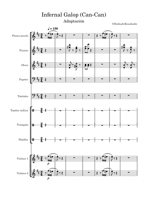 Infernal Galop (Can-Can) – Jacques Offenbach (Arreglo)