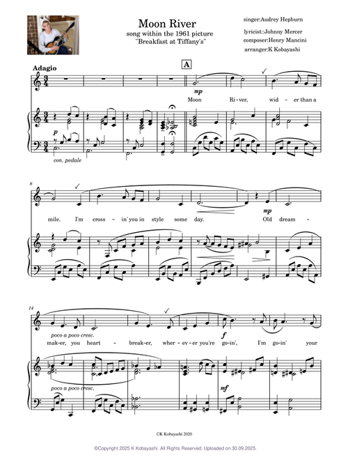 Moon River for flute - Henry Mancini