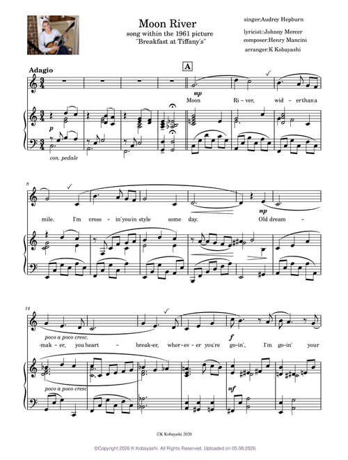 Moon River for flute - Henry Mancini