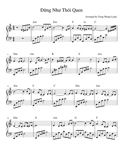 Đừng Như Thói Quen