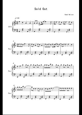 Free Sold Out by Hawk Nelson sheet music | Download PDF or print
