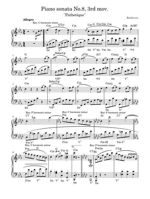 Piano Sonata No.18 op. 13, 3rd movement (Pathetique) – Ludwig van Beethoven