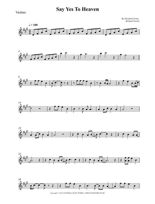 Say Yes To Heaven (Arr. Wesley S. SIlva) - Lana Del Rey (Violin Solo)