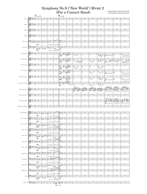New World Symphony (Symphony No. 9 in e minor) Dvorak - Concert Band