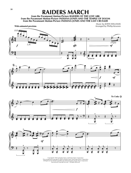 Raiders March (from Indiana Jones) (arr. Phillip Keveren) - John Williams (Piano Solo)